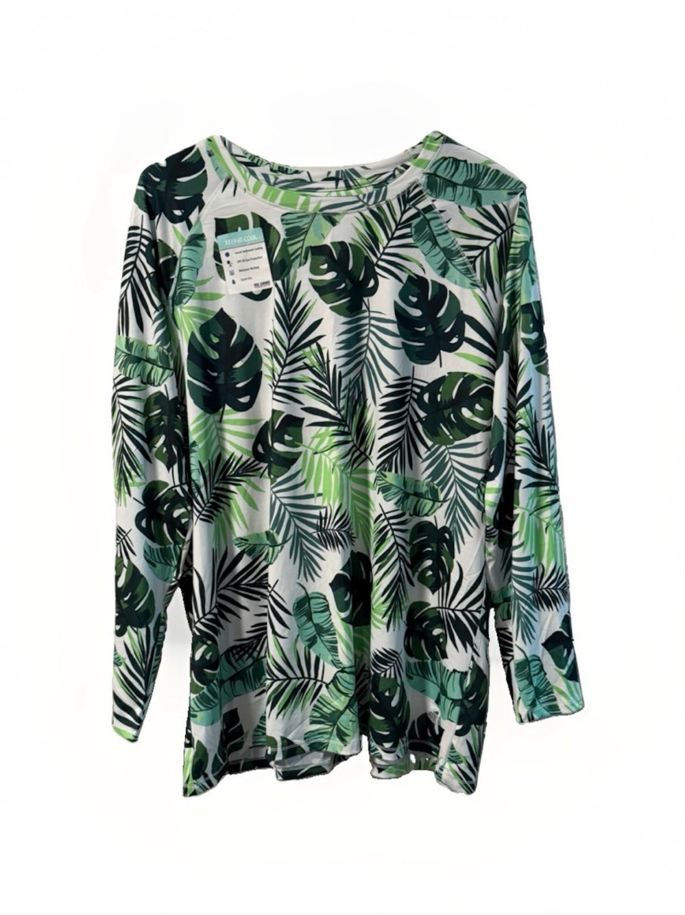 REEL LEGENDS Women Long Sleeve Shirt Palm Keep-it-cool Sz XL New UPF 50